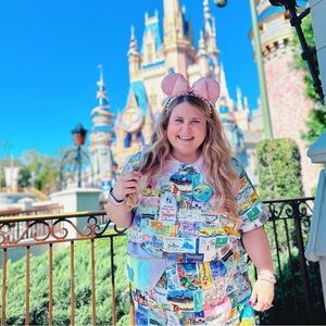 NWOT Disney Parks Disney 100‎ Era Collection Retro Vintage Collared Tunic Dress